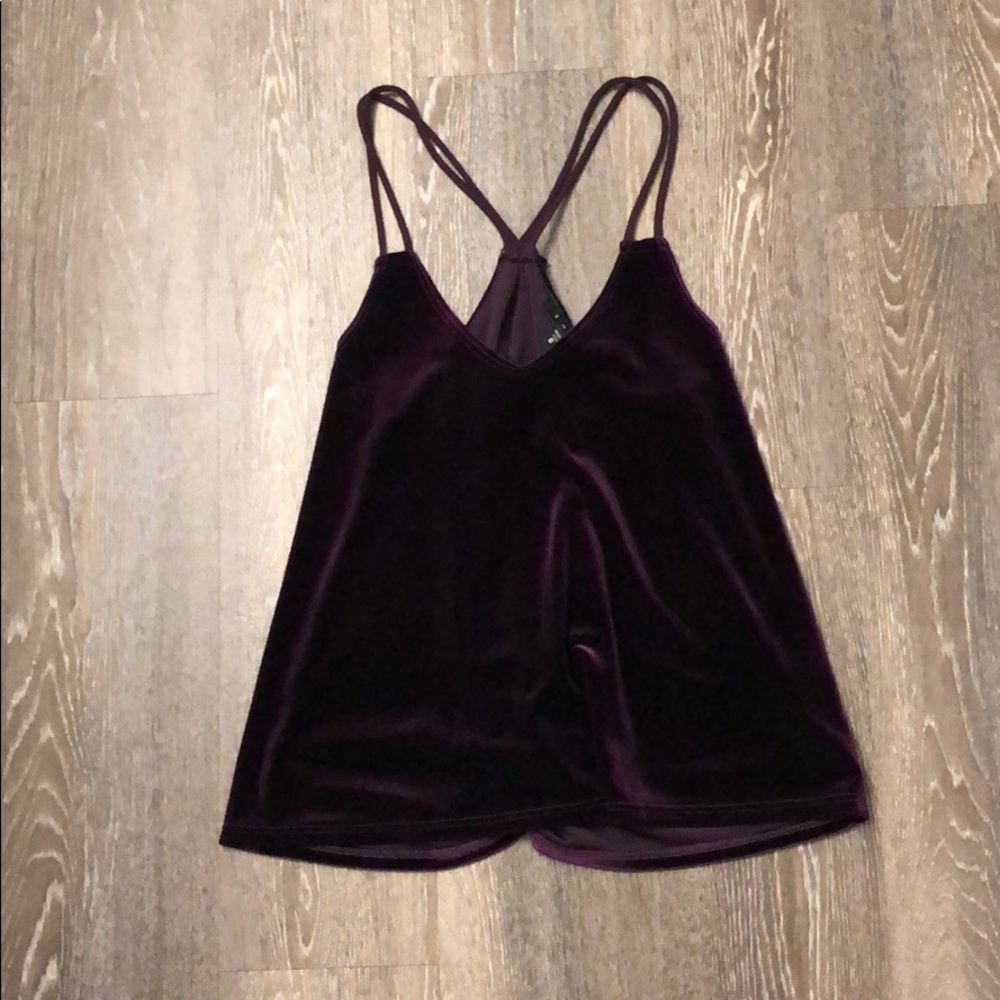 Snap | Purple Velvet Tank Top
